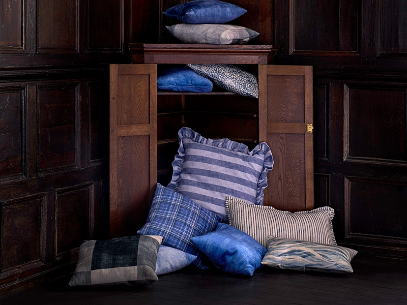 Scatter cushions in mixed S&S Exclusive fabrics